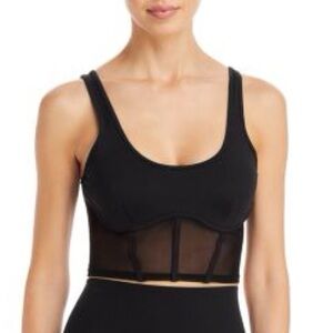 Alo Yoga Airbrush Mesh Corset Tank - black / S (4-6)